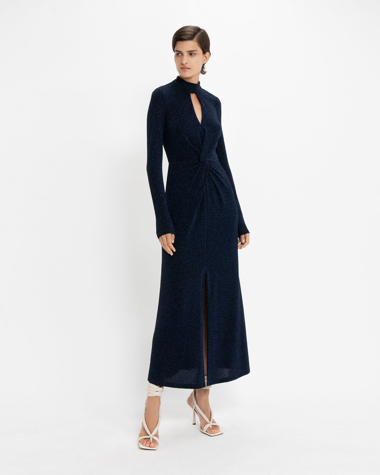 Lurex Knit Midi Dress | Buy Dresses Online - Cue