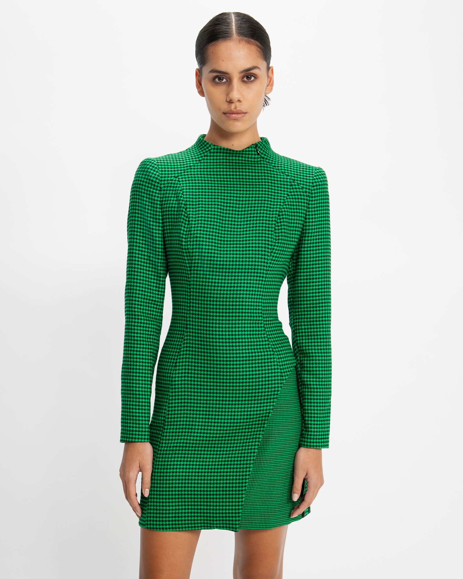 Houndstooth Layered Mini Dress | Buy Dresses Online - Cue