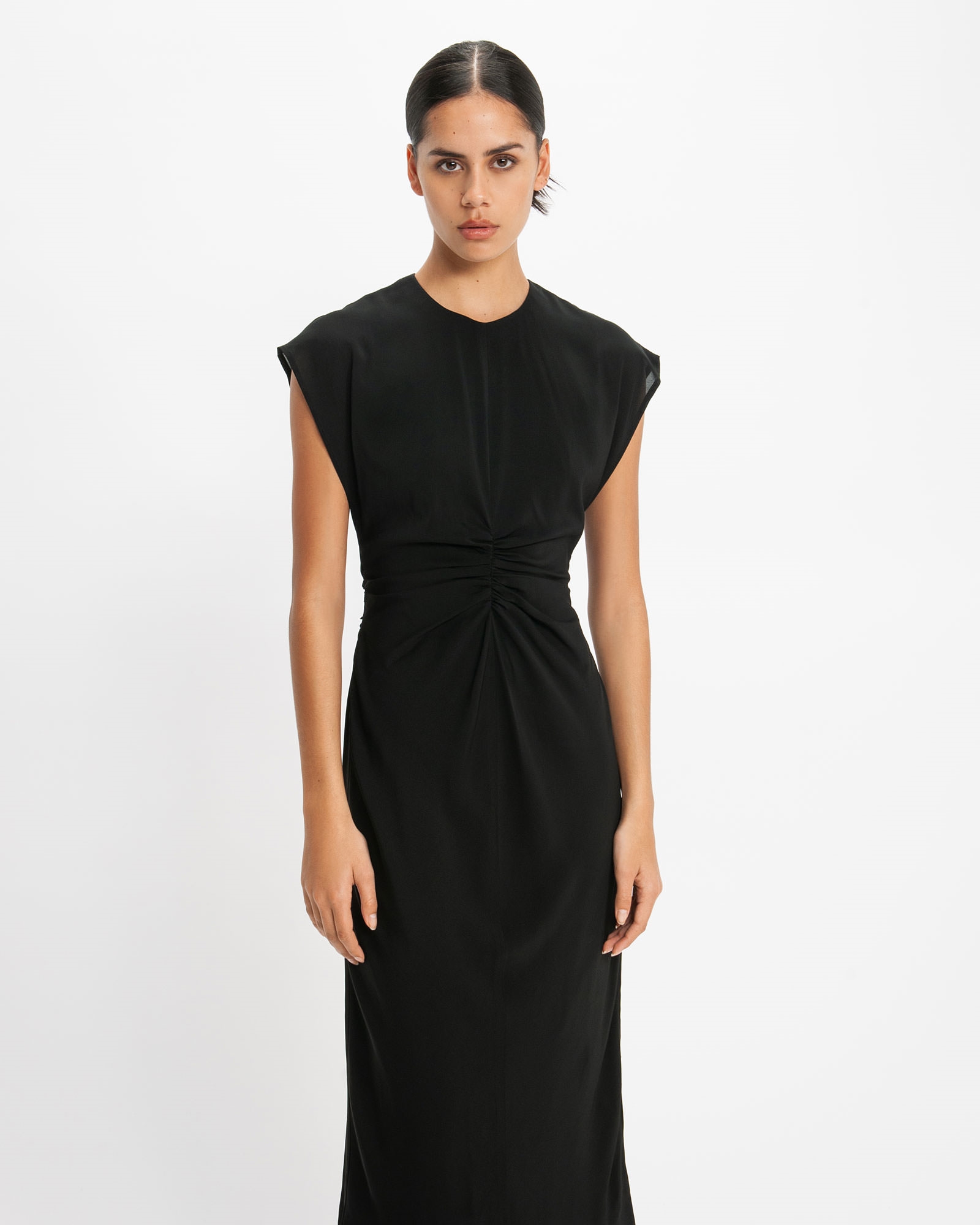 Ruched Front Midi Dress | Buy Dresses Online - Cue