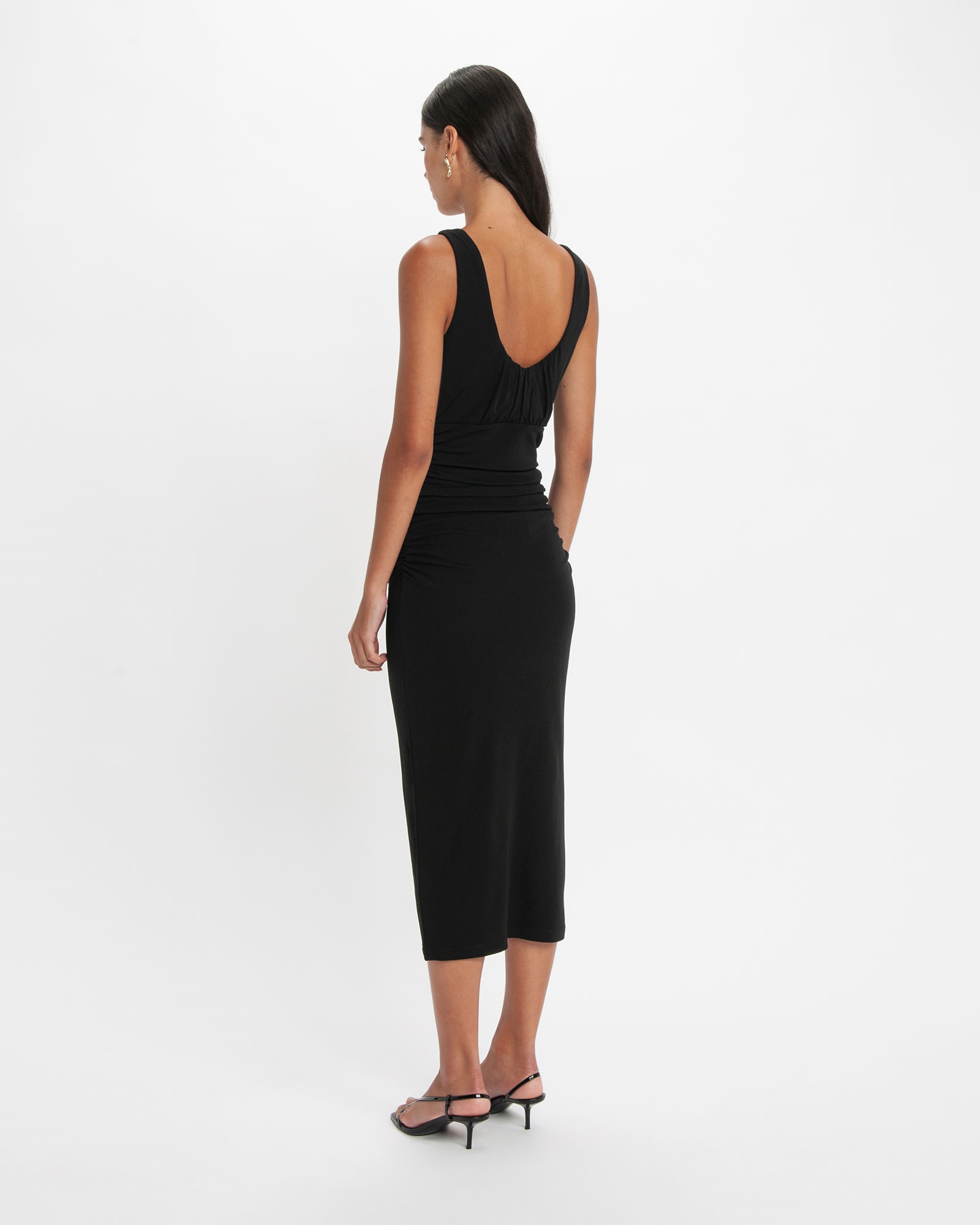 Ruched Jersey Midi Dress | Buy Dresses Online - Cue