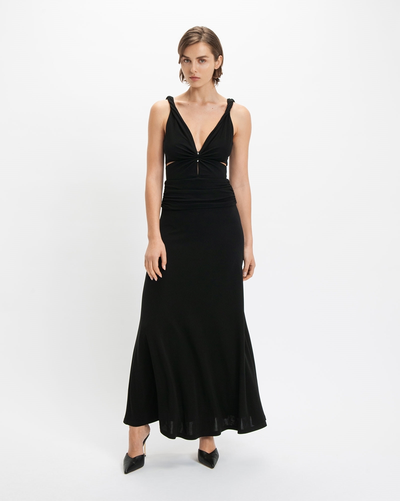 Dresses | Cut-Out Jersey Dress | 990 Black