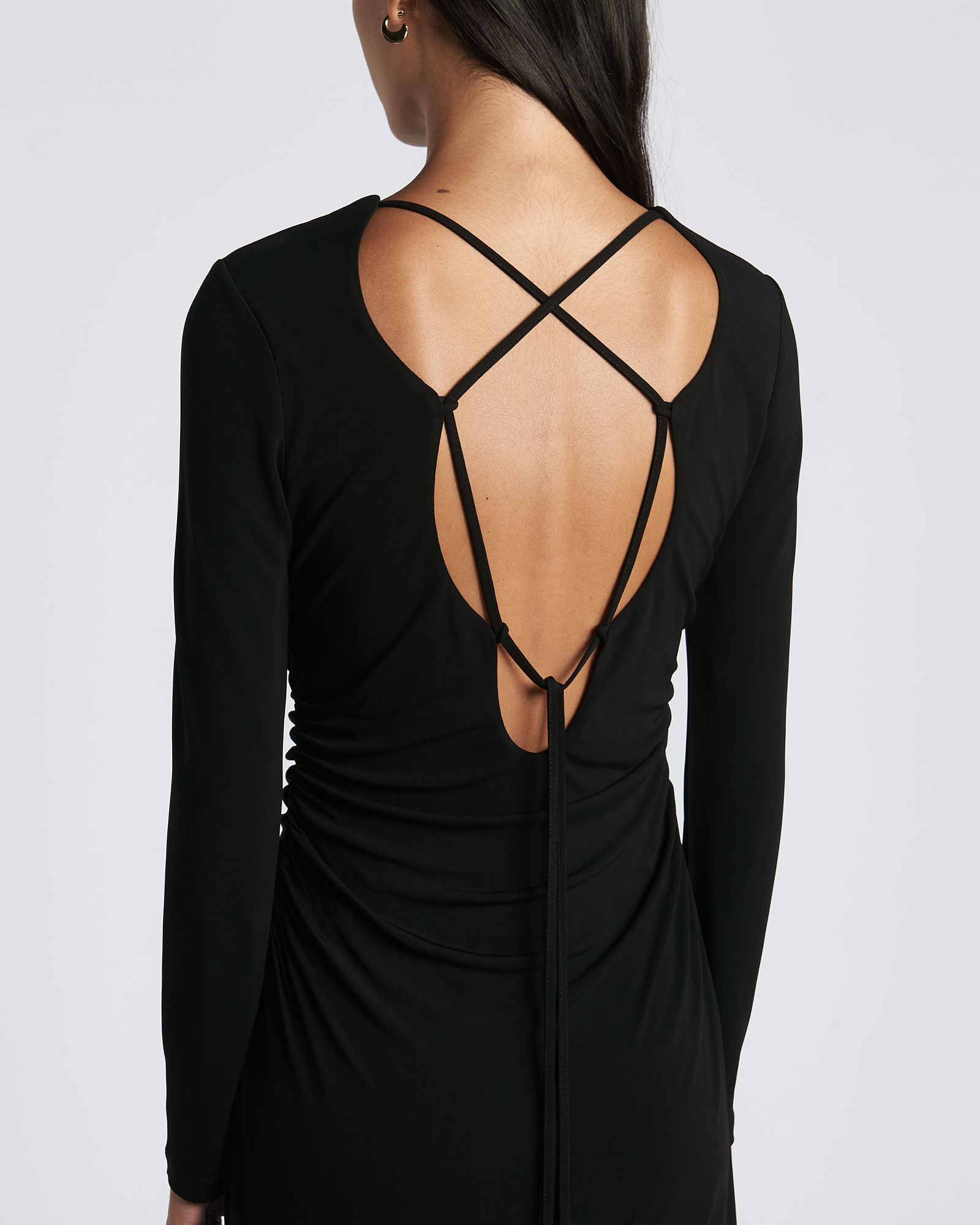 Dresses | Laced Back Midi Dress | 990 Black