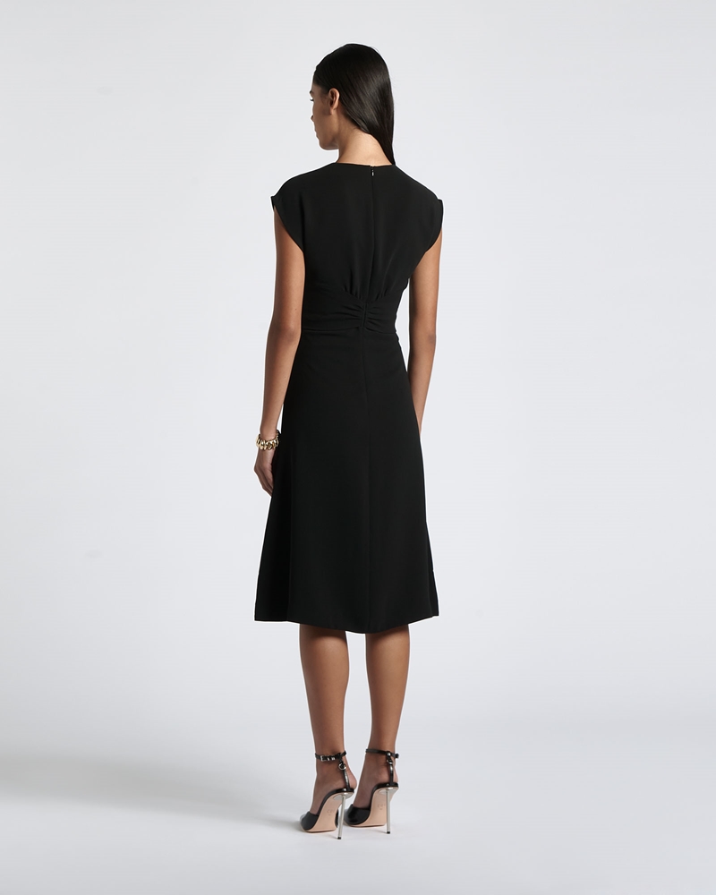 Wear to Work  | Twist Detail Dress | 990 Black