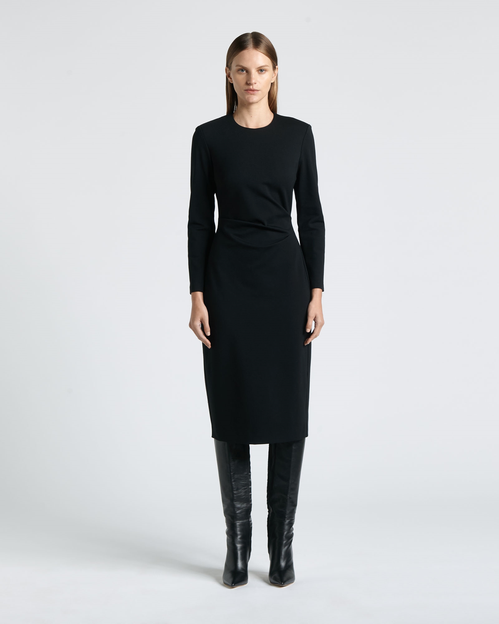 Dresses | Double Knit Midi Dress | 990 Black