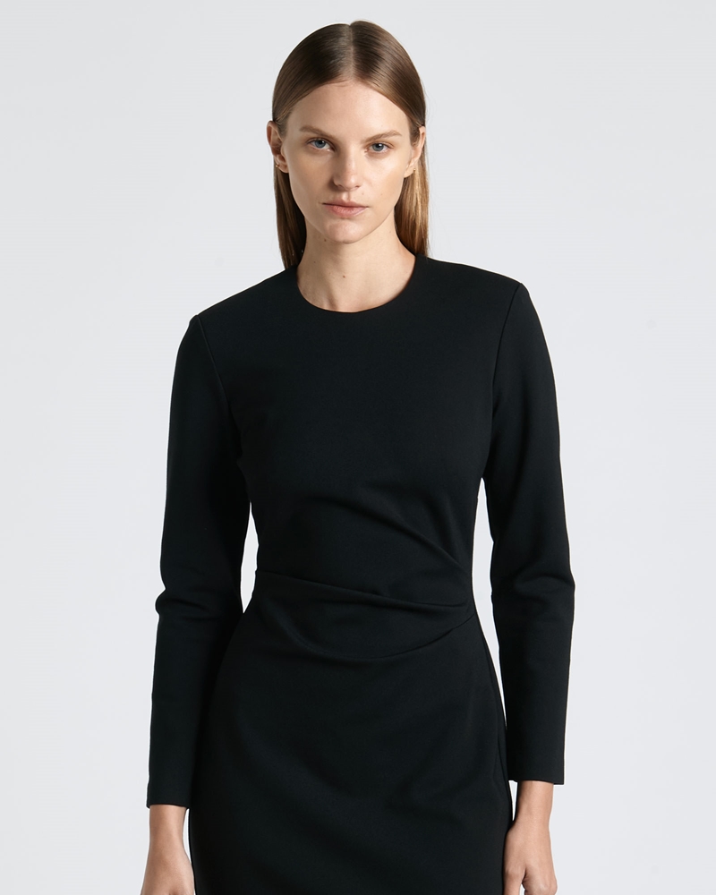 Dresses | Double Knit Midi Dress | 990 Black