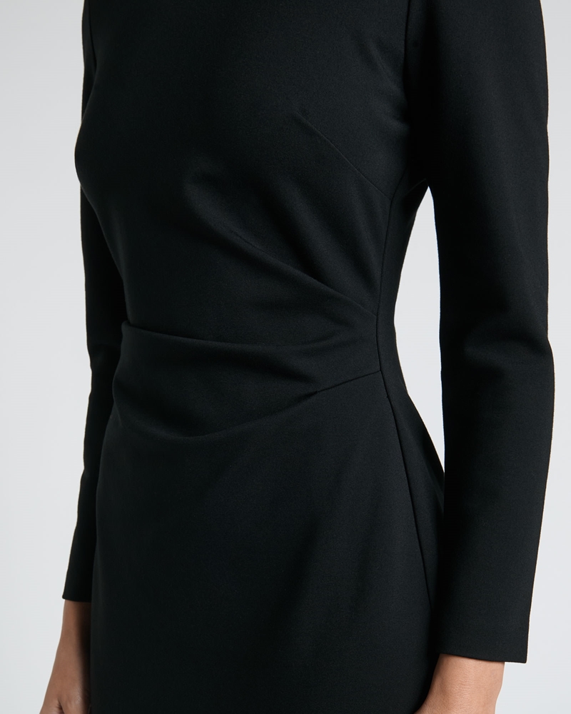 Dresses  | Double Knit Midi Dress | 990 Black