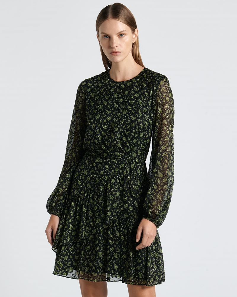 Dresses | Ditsy Floral Mini Dress | 330 Green