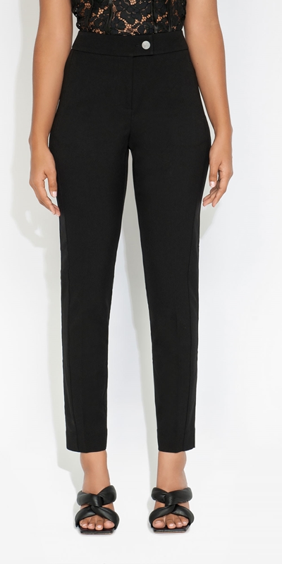 Cue Cares - Sustainable  | Straight Leg Pant | 990 Black