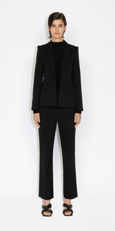 Wear to Work | Single Button Classic Jacket | 990 Black