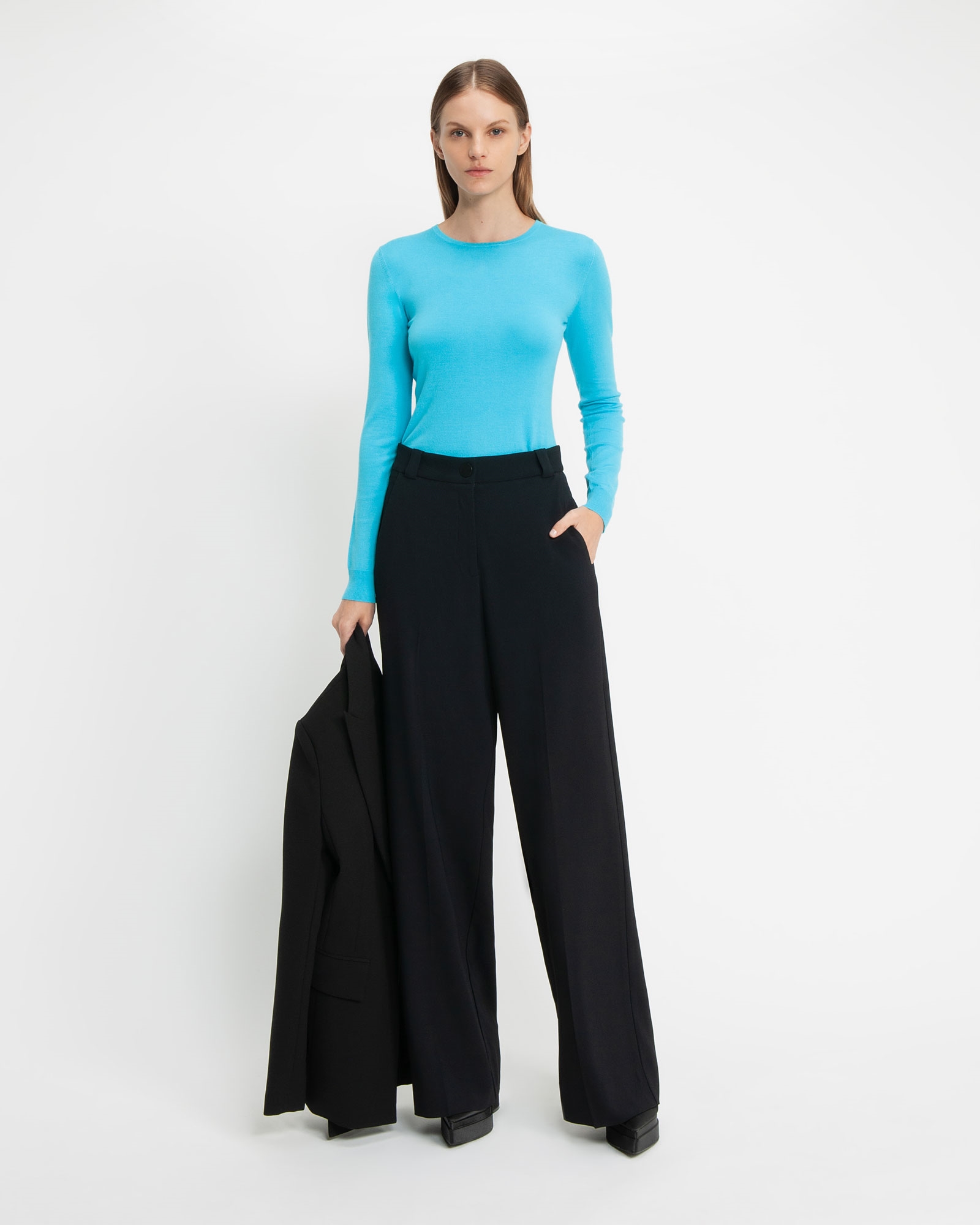 Sale | Basic Long Sleeve Knit  | 318 Turquoise