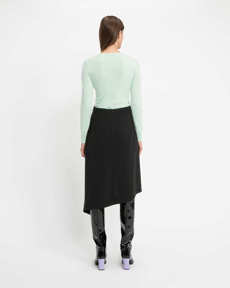 Tops and Shirts  | Basic Long Sleeve Knit  | 378 Ice Mint