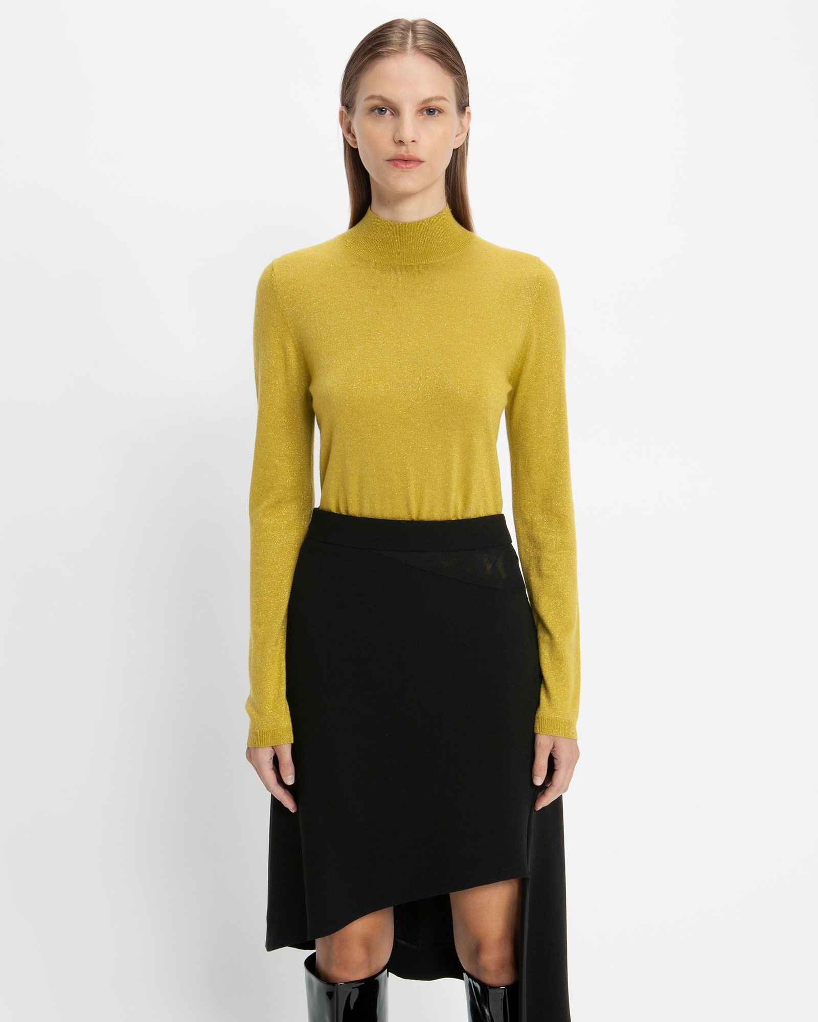 Sale  | Lurex Long Sleeve Knit | 296 Citron