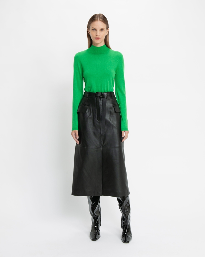 Sale | Lurex Long Sleeve Knit | 328 Vibrant Green