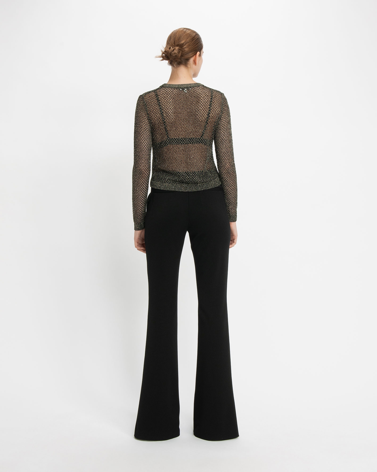 Lurex Crochet Knit Top | Buy Knitwear Online - Cue