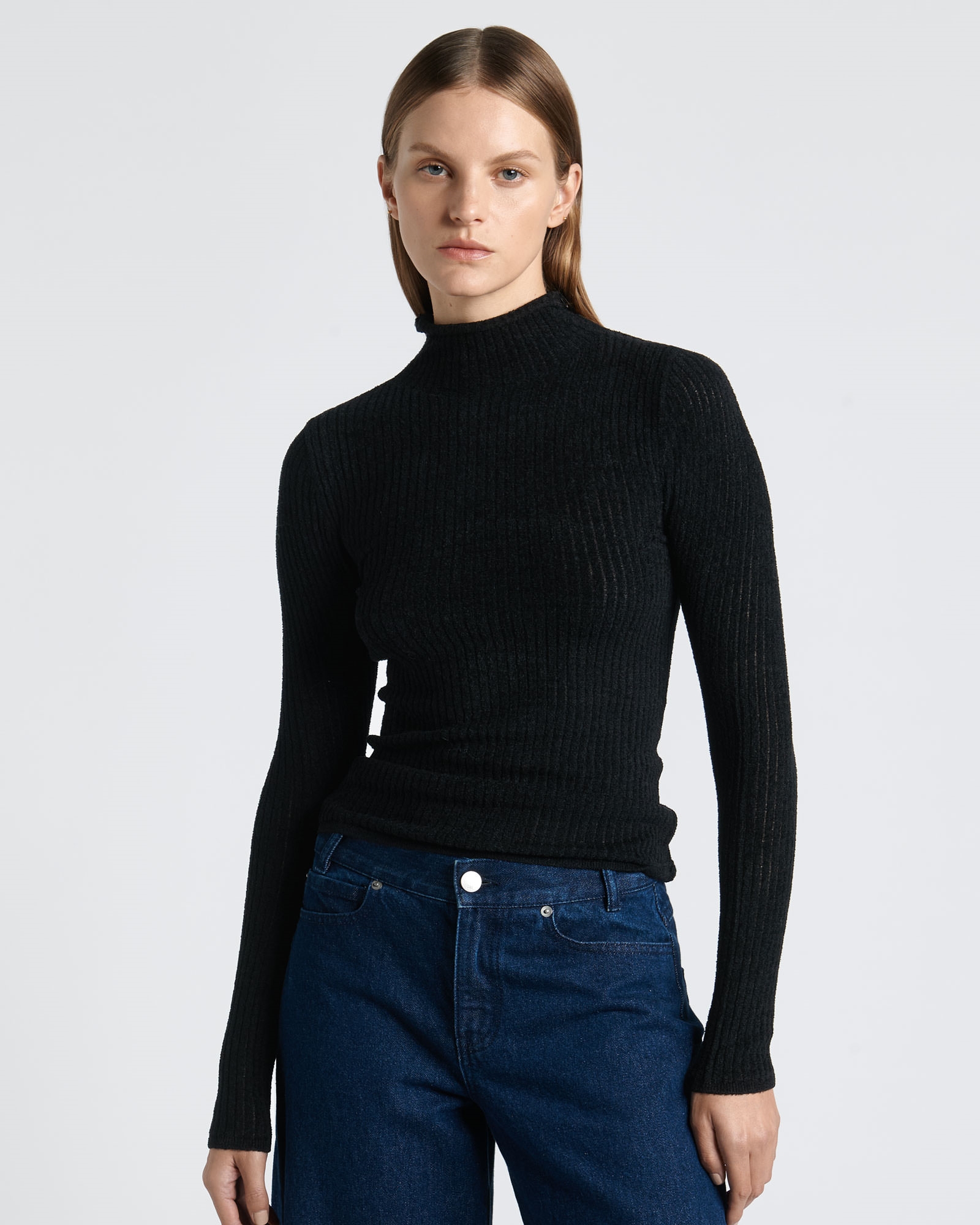 Fine Chenille Funnel Neck Knit | Buy Knitwear Online - Cue