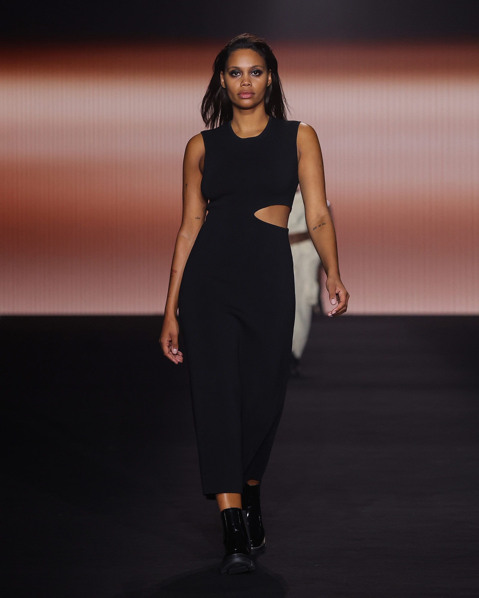 Knitwear | Milano Cut-Out Midi Dress | 990 Black